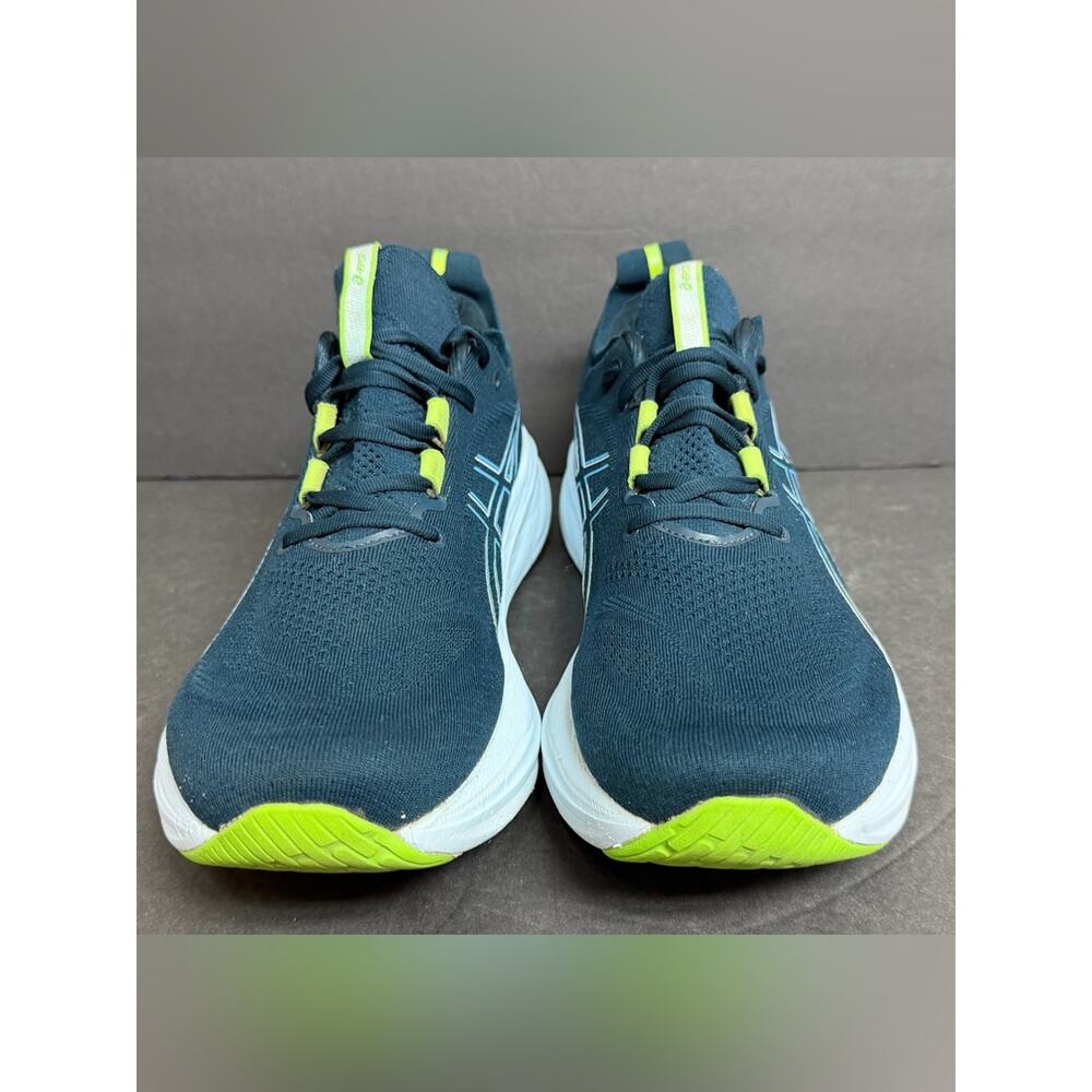 ASICS Gel Nimbus 26 Running Shoes French Blue/Electric Lime Men's Size 11.5 - Picture 5 of 10